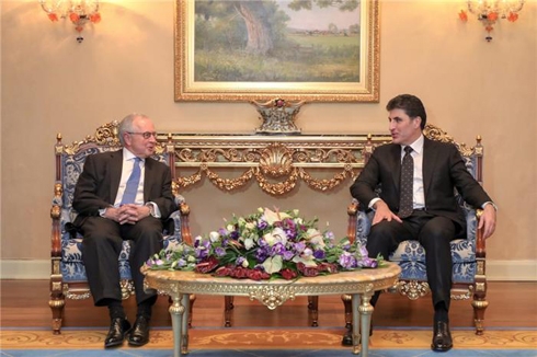 Prime Minister Barzani receives UK senior judges