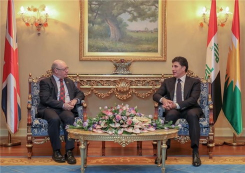 Prime Minister Barzani receives UK delegation