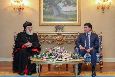 Prime Minister Barzani receives Syriac Orthodox leaders