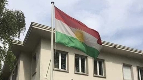 Kurdistan flag raised again on KRG office in Brussels