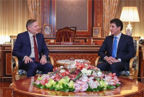 Prime Minister Barzani receives Consul General of the Hellenic Republic