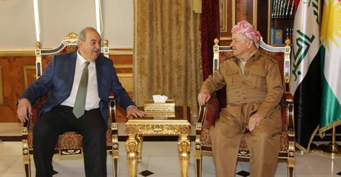 Barzani, Ayad Allawi Meet in Erbil