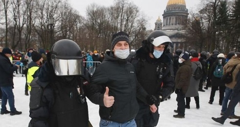 Dozens detained in Russia's far east on day of protest