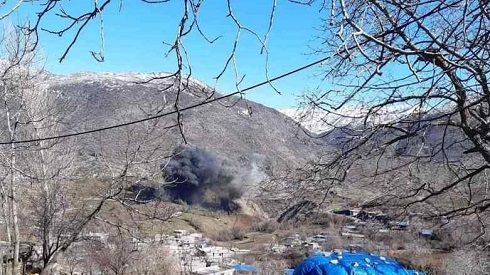 Turkish airstrikes target village in Sulaimani province