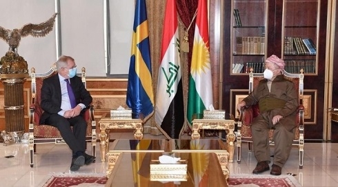 Barzani Thanks Sweden for Taking Kurds in During Hard Times