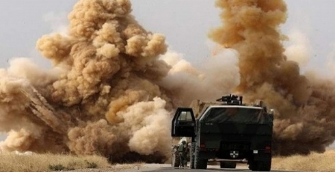 Anbar: Another US-led Coalition Convoy Hit by Roadside Bomb