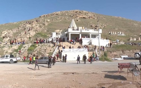 Yazidis celebrate festival at shrine reconstructed after ISIS destruction
