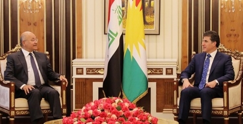 Kurdistan President, Iraqi Counterpart Discuss National Unity
