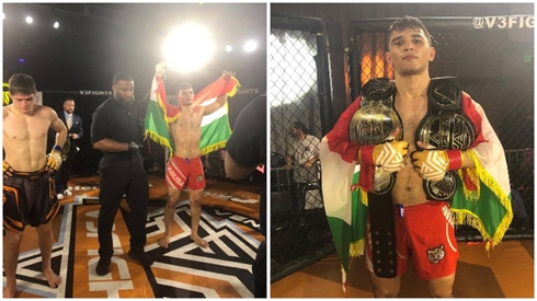 Kurdish MMA fighter in US makes history, becomes first two-division champ