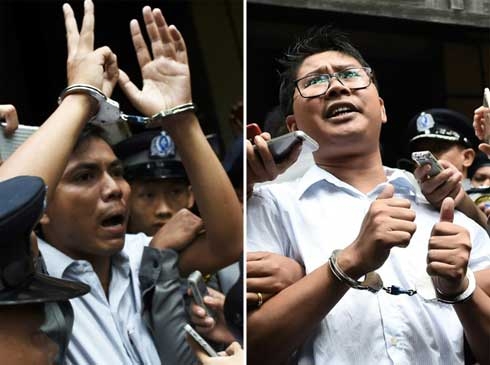 UK calls for 'immediate' release of Reuters reporters in Myanmar