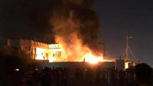 Basra protesters set fire to public buildings, march toward Iran’s consulate