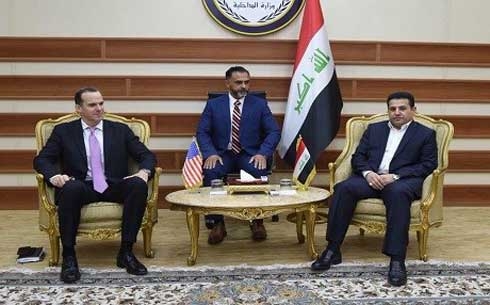 Iraqi interior minister discusses security issues with SPE McGurk