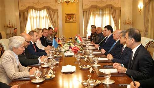 Prime Minister Barzani receives Germany's Defense Minister