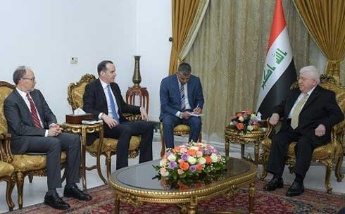 US delegation meets Masum, Halbousi as Iraq MPs prepare to elect new president