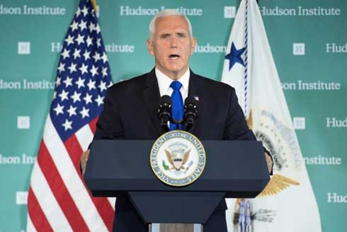 Pence paints China as enemy in US election