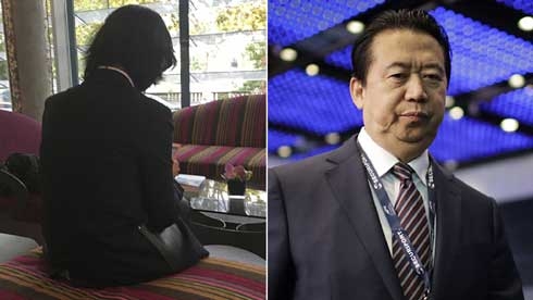 Missing Interpol president’s last text was ominous picture of knife, wife says