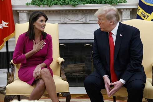 UN Ambassador Haley resigning in latest Trump shakeup