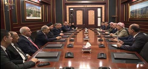 KDP head Barzani tells Hakim, Reform delegation national rights must be guaranteed