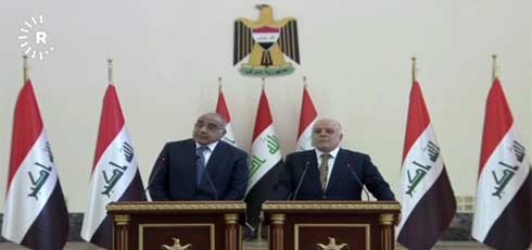 Former PM Abadi officially hands over Iraqi gov't to successor Abdul-Mahdi