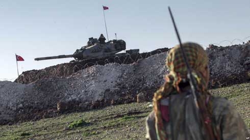 Turkey strikes Kurdish positions in northern Syria