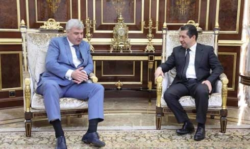 Masrour Barzani, Russian Envoy Discuss Iraqi Politics