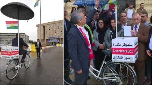 MP breaks norms, bikes to Kurdistan Region's first parliament session