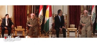 President Barzani Receives French Ambassador to Iraq and Meets with Japan's Ambassador to Iraq