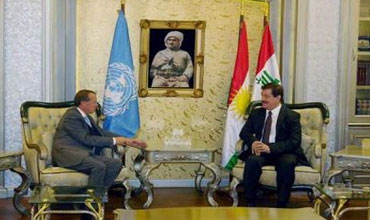 Kirkuki : the Kurdistan flag expresses the unity of Iraq