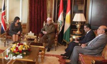 President Barzani meets with Northern Ireland Minister for Enterprise, Trade and Investment
