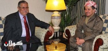 President Talabani arrives in Erbil to meet Kurdistan President Barzani