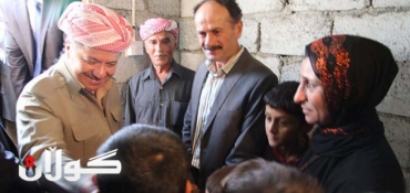 President Barzani visits Syrian refugee Domiz Camp in Duhok province